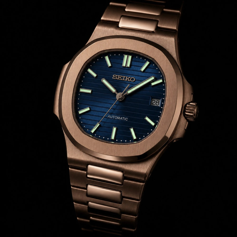 NAUTIKO | ROSE GOLD BLUE