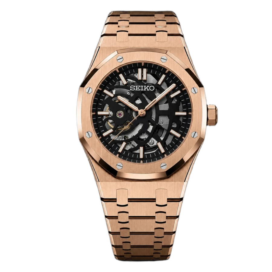 ROYAL SEIKOAK | ROSE GOLD SKELETON
