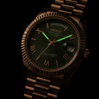 SEIKODATE | ROMAN GREEN ROSE GOLD