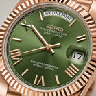 SEIKODATE | ROMAN GREEN ROSE GOLD