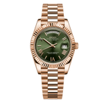 SEIKODATE | ROMAN GREEN ROSE GOLD