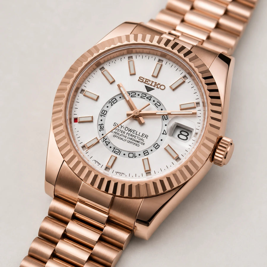 SEIKOJUST | SKY DWELLER CHOCOLATE WHITE