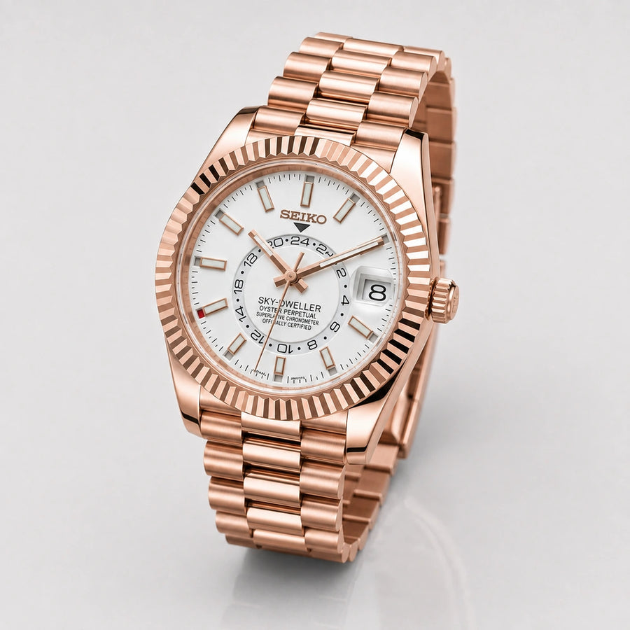 SEIKOJUST | SKY DWELLER CHOCOLATE WHITE